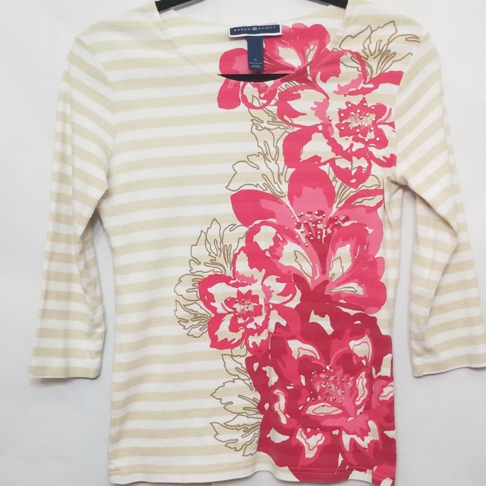 Karen Scott 3/4 top